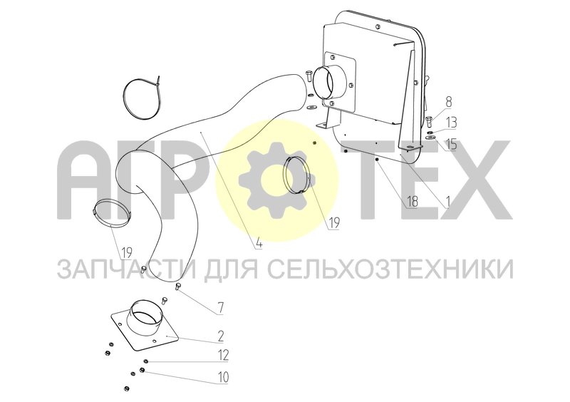 Чертеж Система вентиляции (101.64.01.100)